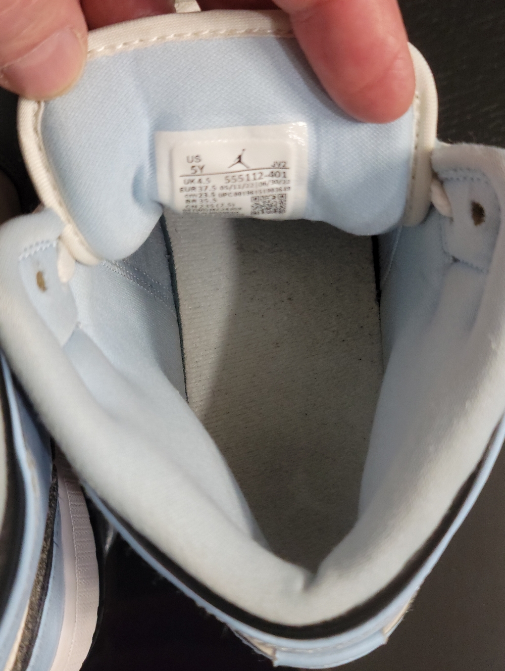 Nike Air Jordan 1 Mid "Ice Blue" Wmns 6.5 Ships Today - Picture 7 of 15